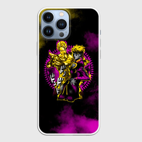 Чехол для iPhone 13 Pro Max с принтом JoJo Bizarre Adventure в городе Новоалтайск,  |  | anime | jojo | jojo’s bizarre adventure | аниме | анимэ | биззаре адвенчер | джо | джо джо | джоджо | джонатан джостар | дзёсукэ хигасиката | дзётаро кудзё | жожо | игги | кира | лого | манга | невероятные приключения