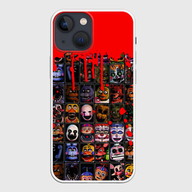 Чехол для iPhone 13 mini с принтом Five Nights At Freddys в городе Новоалтайск,  |  | 5 ночей | 5 ночей с фредди | 5 ночей с фреди | five nights at freddys | fnaf | foxy | аниматроники | игра | компьютерная игра | пять ночей с фредди | фокси | фредди | фреди | чика