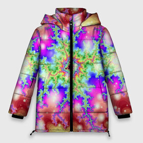 Женская зимняя куртка 3D с принтом Абстракция в городе Новоалтайск, верх — 100% полиэстер; подкладка — 100% полиэстер; утеплитель — 100% полиэстер | длина ниже бедра, силуэт Оверсайз. Есть воротник-стойка, отстегивающийся капюшон и ветрозащитная планка. 

Боковые карманы с листочкой на кнопках и внутренний карман на молнии | абстрактно | абстрактные | абстрактный | абстракция | блеск | вспышка | неон | неоновые | нервы | свет | трещина | трещины | яркий | ярко