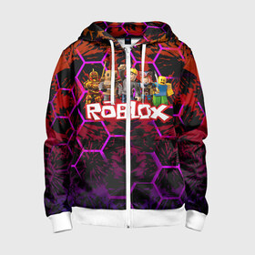 Детская толстовка 3D на молнии с принтом Roblox | Роблокс в городе Новоалтайск, 100% полиэстер |  манжеты и пояс оформлены широкой мягкой резинкой, двухслойный капюшон со шнурком для регулировки, спереди карманы и застежка-молния
 | game | gamer | logo | minecraft | roblox | roblox simulator | simulator | игра | код роблокс | конструктор | лого | майнкрафт | роблокс | роблокс симулятор | симулятор | строительство | фигура