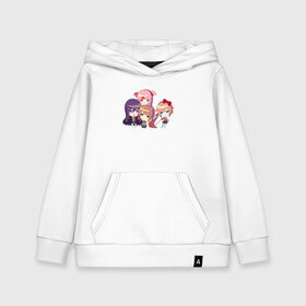 Детская толстовка хлопок с принтом Doki Doki Literature club! в городе Новоалтайск, 100% хлопок | Круглый горловой вырез, эластичные манжеты, пояс, капюшен | anime | anime game | doki doki | doki doki literature club | literature club | monika | natsuki | sayori | yuri | аниме | аниме игра | доки доки | доки доки литературный клуб | литературный клуб | моника | нацуки | саери | юри