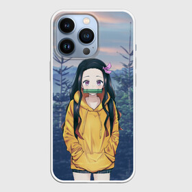 Чехол для iPhone 13 Pro с принтом Незуко в городе Новоалтайск,  |  | Тематика изображения на принте: nezuko | аниме | демоны | клинок | лес | незуко камадо