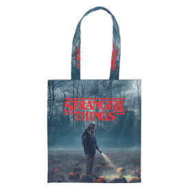 Сумка 3D повседневная с принтом Stranger Things в городе Новоалтайск, 100% полиэстер | Плотность: 200 г/м2; Размер: 34×35 см; Высота лямок: 30 см | 11 | demogorgon | dustin | eleven | jim hopper | lucas | mike | nancy | netflix | steve | will | билли | дастин | демогоргон | джойс | джонатан | дина | загадочные события | лукас | майк | макс | нетфликс | нэнси | оди | одиннадцать