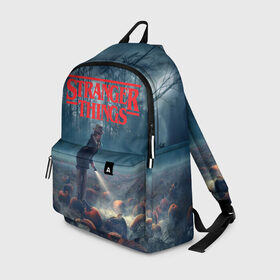 Рюкзак 3D с принтом Stranger Things в городе Новоалтайск, 100% полиэстер | лямки с регулируемой длиной, сверху петелька, чтобы рюкзак можно было повесить на вешалку. Основное отделение закрывается на молнию, как и внешний карман. Внутри два дополнительных кармана, один из которых закрывается на молнию. По бокам два дополнительных кармашка | 11 | demogorgon | dustin | eleven | jim hopper | lucas | mike | nancy | netflix | steve | will | билли | дастин | демогоргон | джойс | джонатан | дина | загадочные события | лукас | майк | макс | нетфликс | нэнси | оди | одиннадцать