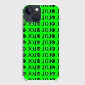 Чехол для iPhone 13 mini с принтом JoJo Bizarre Adventure в городе Новоалтайск,  |  | anime | jojo | jojo’s bizarre adventure | аниме | анимэ | биззаре адвенчер | джо | джо джо | джоджо | джонатан джостар | дзёсукэ хигасиката | дзётаро кудзё | жожо | игги | кира | лого | манга | невероятные приключения