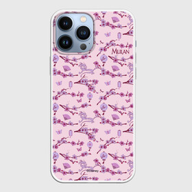 Чехол для iPhone 13 Pro Max с принтом Мулан в цветении в городе Новоалтайск,  |  | Тематика изображения на принте: mulan | mushu | дракон | китай | лошадь | мулан | мушу | цветение
