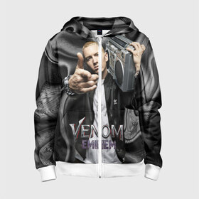 Детская толстовка 3D на молнии с принтом Eminem-Venom в городе Новоалтайск, 100% полиэстер |  манжеты и пояс оформлены широкой мягкой резинкой, двухслойный капюшон со шнурком для регулировки, спереди карманы и застежка-молния
 | eminem | rap | venom eminem | рэп | хип хоп | эминем