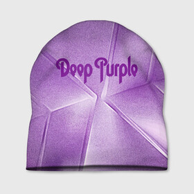 Шапка 3D с принтом Deep Purple в городе Новоалтайск, 100% полиэстер | универсальный размер, печать по всей поверхности изделия | deep | logo | purple | rock | whoosh | группа | знаменитости | лого | надпись | рок | текст