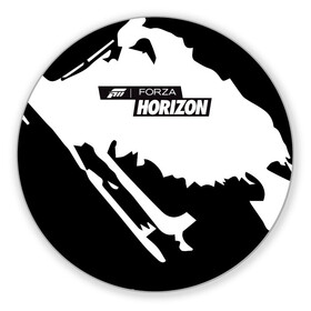 Коврик для мышки круглый с принтом Forza Horizon в городе Новоалтайск, резина и полиэстер | круглая форма, изображение наносится на всю лицевую часть | fh4 | forza | games | horizon | playground | авто | гонки | горизонт | машины | сила | фестиваль | форза | хоризон