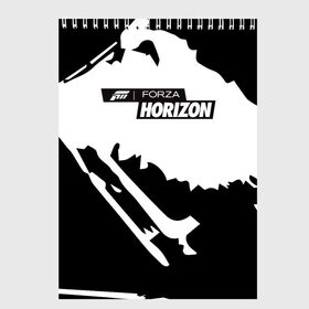 Скетчбук с принтом Forza Horizon в городе Новоалтайск, 100% бумага
 | 48 листов, плотность листов — 100 г/м2, плотность картонной обложки — 250 г/м2. Листы скреплены сверху удобной пружинной спиралью | Тематика изображения на принте: fh4 | forza | games | horizon | playground | авто | гонки | горизонт | машины | сила | фестиваль | форза | хоризон
