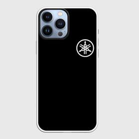 Чехол для iPhone 13 Pro Max с принтом Yamaha (на спине) в городе Новоалтайск,  |  | Тематика изображения на принте: logo | logo yamaha | yamaha | yamaha corporation | yamaha sport | лого yamaha | лого ямаха | логотип yamaha | логотип ямаха | мото | мотоцикл | мотоцикл yamaha | эмблема | эмблема yamaha | эмблема ямаха | ямаха | ямаха спорт