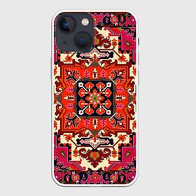 Чехол для iPhone 13 mini с принтом Бордовый ковер в городе Новоалтайск,  |  | 90 е | 90е | бабушкин | бабушкин ковер | девяностые | ковер | ковер на стене | коврик | кружево | мягкий | орнамент | палас | пол | старый ковер | текстуры | узор | цветочки | цветы