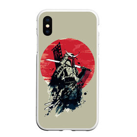 Чехол для iPhone XS Max матовый с принтом Samurai man в городе Новоалтайск, Силикон | Область печати: задняя сторона чехла, без боковых панелей | Тематика изображения на принте: бамбук | катана | сакура | самурай | япония