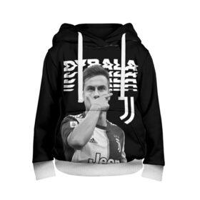 Детская толстовка 3D с принтом Paulo Dybala в городе Новоалтайск, 100% полиэстер | двухслойный капюшон со шнурком для регулировки, мягкие манжеты на рукавах и по низу толстовки, спереди карман-кенгуру с мягким внутренним слоем | дибала | знаменитости | пауло дибала | футболист | ювентус