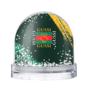 Снежный шар с принтом GUSSI / ГУСИ в городе Новоалтайск, Пластик | Изображение внутри шара печатается на глянцевой фотобумаге с двух сторон | anti | antibrand | brand | fashion | gucci | gusi | gussi | logo | meme | memes | анти | антибренд | бренд | гуси | гуччи | забавные | лого | логотип | мем | мемы | мода | прикол | приколы | прикольные | символ