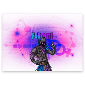 Поздравительная открытка с принтом FORTNITE CROW в городе Новоалтайск, 100% бумага | плотность бумаги 280 г/м2, матовая, на обратной стороне линовка и место для марки
 | 2019 | battle royale | chapter 2 | epic games | fortnite | game | season x | zombie | зомби | фортнайт