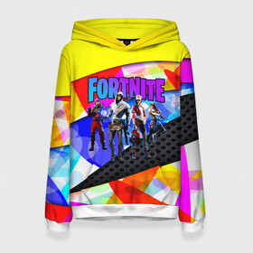 Женская толстовка 3D с принтом FORTNITE NEW SEASON 2020 в городе Новоалтайск, 100% полиэстер  | двухслойный капюшон со шнурком для регулировки, мягкие манжеты на рукавах и по низу толстовки, спереди карман-кенгуру с мягким внутренним слоем. | Тематика изображения на принте: 2019 | battle royale | chapter 2 | epic games | fortnite | game | season x | zombie | зомби | фортнайт