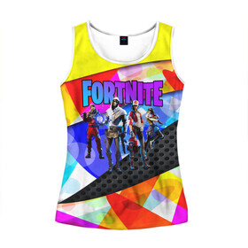 Женская майка 3D с принтом FORTNITE NEW SEASON 2020 в городе Новоалтайск, 100% полиэстер | круглая горловина, прямой силуэт, длина до линии бедра | 2019 | battle royale | chapter 2 | epic games | fortnite | game | season x | zombie | зомби | фортнайт