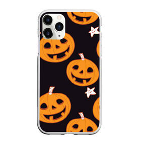 Чехол для iPhone 11 Pro Max матовый с принтом Весёлые тыквы в городе Новоалтайск, Силикон |  | арт | весело | весёлые лица | весёлые морды | звёзды | оранжевый | рисунок | тыква | тыквы