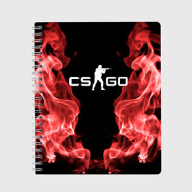 Тетрадь с принтом COUNTER STRIKE в городе Новоалтайск, 100% бумага | 48 листов, плотность листов — 60 г/м2, плотность картонной обложки — 250 г/м2. Листы скреплены сбоку удобной пружинной спиралью. Уголки страниц и обложки скругленные. Цвет линий — светло-серый
 | counter strike | cs go | global offensive | игра | игры | компьютерные | контер страйк | коунтер страйк | кс го | цс го
