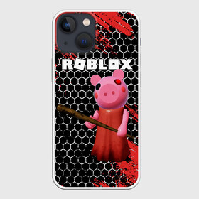 Чехол для iPhone 13 mini с принтом ROBLOX PIGGY   СВИНКА ПИГГИ в городе Новоалтайск,  |  | pig | piggy | roblox | игра | компьютерная игра | логотип | онлайн | онлайн игра | пигги | поросенок | роблакс | роблокс | свинка | свинья