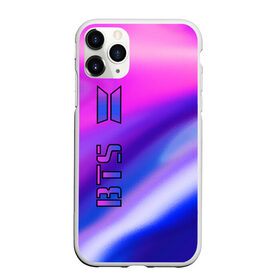 Чехол для iPhone 11 Pro Max матовый с принтом BTS Gradient в городе Новоалтайск, Силикон |  | Тематика изображения на принте: boys | bts | music | pop | rm | бабочка | бойбенд | бтс | волны | гламур | градиент | группа | девочкам | девушкам | корея | красочный | крылья | лого | мальчики | молодежные | музыка | музыкальные | неоновый | парни