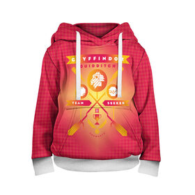 Детская толстовка 3D с принтом Gryffindor Quidditch в городе Новоалтайск, 100% полиэстер | двухслойный капюшон со шнурком для регулировки, мягкие манжеты на рукавах и по низу толстовки, спереди карман-кенгуру с мягким внутренним слоем | Тематика изображения на принте: gryffindor | harry potter | quidditch | vdzabma | гарри поттер | гриффиндор | квиддич