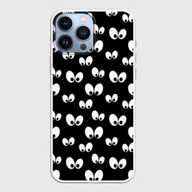 Чехол для iPhone 13 Pro Max с принтом Глазки в темноте в городе Новоалтайск,  |  | Тематика изображения на принте: baby | cartoon | cute | halloween | kawaii | lol | аниме | анимешный | бабочки | взгляд | глаза | детям | дисней | кавайный | летучие мыши | малыш | милый | мистика | мультяшный | ночные | ночь | няшный | паттерн | привидение