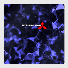 Магнитный плакат 3Х3 с принтом MITSUBISHI в городе Новоалтайск, Полимерный материал с магнитным слоем | 9 деталей размером 9*9 см | mitsubishi | авто | автомобиль | лого | логотип | митсубиси | митсубиши | текстура