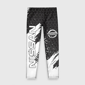 Детские леггинсы 3D с принтом NISSAN в городе Новоалтайск, полиэстер 85%, спандекс 15% | эластичный пояс, зауженный крой | Тематика изображения на принте: nissan | авто | автомобиль | логотип | марка | машина | надпись | нисан | текстура