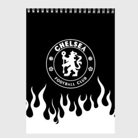 Скетчбук с принтом Chelsea BW в городе Новоалтайск, 100% бумага
 | 48 листов, плотность листов — 100 г/м2, плотность картонной обложки — 250 г/м2. Листы скреплены сверху удобной пружинной спиралью | champions | chelsea | football | london | soccer | uefa | world cup | лига чемпионов | лондон | форма | формы | футбол | челси
