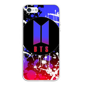 Чехол для iPhone 5/5S матовый с принтом BTS в городе Новоалтайск, Силикон | Область печати: задняя сторона чехла, без боковых панелей | Тематика изображения на принте: bts | k pop | kpop | абстракция | арми | брызги | бтс | иероглифы | кей поп | кейпоп | корея | кпоп
