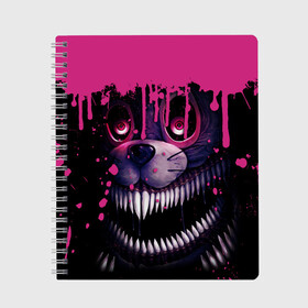 Тетрадь с принтом Five Nights At Freddys в городе Новоалтайск, 100% бумага | 48 листов, плотность листов — 60 г/м2, плотность картонной обложки — 250 г/м2. Листы скреплены сбоку удобной пружинной спиралью. Уголки страниц и обложки скругленные. Цвет линий — светло-серый
 | 5 ночей | 5 ночей с фредди | 5 ночей с фреди | five nights at freddys | fnaf | foxy | аниматроники | игра | компьютерная игра | пять ночей с фредди | фокси | фредди | фреди | чика