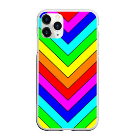 Чехол для iPhone 11 Pro матовый с принтом Rainbow Stripes в городе Новоалтайск, Силикон |  | Тематика изображения на принте: geometry | gradient | neon | геометрические | градиент | детям | кислота | кислотный | конус | красочный | линии | неоновые | пирамида | полоска | полосы | радуга | радужный | разноцветные | сочный | треугольники