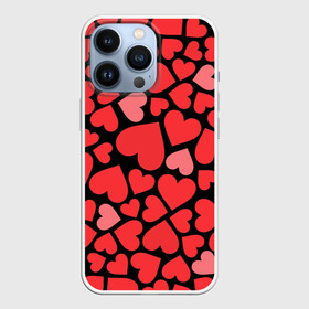 Чехол для iPhone 13 Pro с принтом Сердца в городе Новоалтайск,  |  | Тематика изображения на принте: i love you | love | любовь | сердечки | сердца | чувства | я тебя люблю