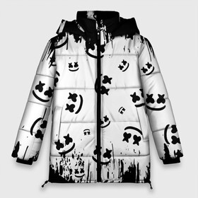 Женская зимняя куртка 3D с принтом MARSHMELLO МАРШМЕЛЛОУ в городе Новоалтайск, верх — 100% полиэстер; подкладка — 100% полиэстер; утеплитель — 100% полиэстер | длина ниже бедра, силуэт Оверсайз. Есть воротник-стойка, отстегивающийся капюшон и ветрозащитная планка. 

Боковые карманы с листочкой на кнопках и внутренний карман на молнии | face | logo | marsh | marshmallow | marshmello | marshmelo | mello | smile | лицо | лого | маршмеллов | маршмеллоу | маршмеллу | маршмело | маршмелов | маршмелоу | маска | музыка | рожица | символ | смайл | улыбка