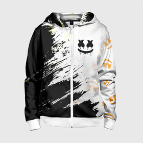 Детская толстовка 3D на молнии с принтом MARSHMELLO / МАРШМЕЛЛОУ в городе Новоалтайск, 100% полиэстер |  манжеты и пояс оформлены широкой мягкой резинкой, двухслойный капюшон со шнурком для регулировки, спереди карманы и застежка-молния
 | face | logo | marsh | marshmallow | marshmello | marshmelo | mello | smile | лицо | лого | маршмеллов | маршмеллоу | маршмеллу | маршмело | маршмелов | маршмелоу | маска | музыка | рожица | символ | смайл | улыбка