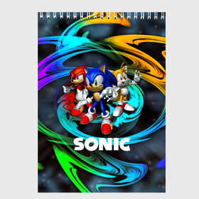 Скетчбук с принтом SONIC TRIO в городе Новоалтайск, 100% бумага
 | 48 листов, плотность листов — 100 г/м2, плотность картонной обложки — 250 г/м2. Листы скреплены сверху удобной пружинной спиралью | Тематика изображения на принте: hedgehog | metal sonic | silver | silver the hedgehog | sonic | sonic boom | sonic the hedgehog | ёж сонник | игры | соник | фильмы