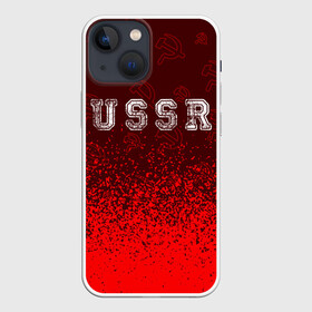 Чехол для iPhone 13 mini с принтом USSR   СССР в городе Новоалтайск,  |  | ccch | made | russia | sssr | ussr | ветеран | герб | гыык | ленин | орел | победа | родина | рожден | рожденный | россия | русский | сборная | сделан | сделано | символ | символы | советский | союз | ссср | сталин