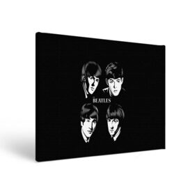 Холст прямоугольный с принтом THE BEATLES в городе Новоалтайск, 100% ПВХ |  | англия | гитара | коллектив | легенды | музыка