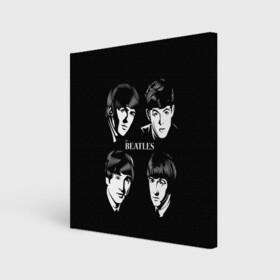 Холст квадратный с принтом THE BEATLES в городе Новоалтайск, 100% ПВХ |  | англия | гитара | коллектив | легенды | музыка
