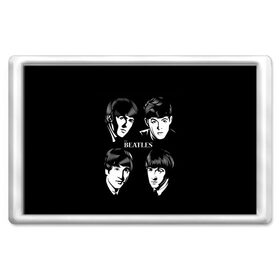 Магнит 45*70 с принтом THE BEATLES в городе Новоалтайск, Пластик | Размер: 78*52 мм; Размер печати: 70*45 | англия | гитара | коллектив | легенды | музыка