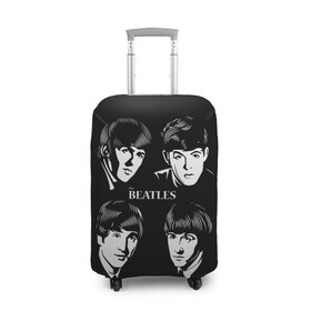 Чехол для чемодана 3D с принтом THE BEATLES в городе Новоалтайск, 86% полиэфир, 14% спандекс | двустороннее нанесение принта, прорези для ручек и колес | англия | гитара | коллектив | легенды | музыка