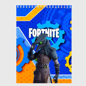 Скетчбук с принтом FORTNITE в городе Новоалтайск, 100% бумага
 | 48 листов, плотность листов — 100 г/м2, плотность картонной обложки — 250 г/м2. Листы скреплены сверху удобной пружинной спиралью | epic games | fortnite | game | gamer | игры | фортнайт