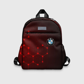 Детский рюкзак 3D с принтом BMW в городе Новоалтайск, 100% полиэстер | лямки с регулируемой длиной, сверху петелька, чтобы рюкзак можно было повесить на вешалку. Основное отделение закрывается на молнию, как и внешний карман. Внутри дополнительный карман. По бокам два дополнительных кармашка | bmw | авто | автомобиль | бмв | логотип | марка | машина | надпись | текстура
