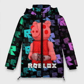 Женская зимняя куртка 3D с принтом ROBLOX PIGGY - СВИНКА ПИГГИ в городе Новоалтайск, верх — 100% полиэстер; подкладка — 100% полиэстер; утеплитель — 100% полиэстер | длина ниже бедра, силуэт Оверсайз. Есть воротник-стойка, отстегивающийся капюшон и ветрозащитная планка. 

Боковые карманы с листочкой на кнопках и внутренний карман на молнии | pig | piggy | roblox | игра | компьютерная игра | логотип | онлайн | онлайн игра | пигги | поросенок | роблакс | роблокс | свинка | свинья