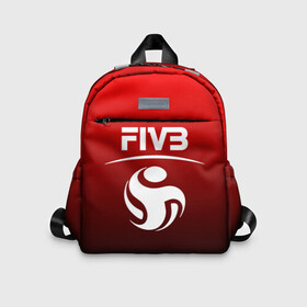 Детский рюкзак 3D с принтом FIVB ВОЛЕЙБОЛ в городе Новоалтайск, 100% полиэстер | лямки с регулируемой длиной, сверху петелька, чтобы рюкзак можно было повесить на вешалку. Основное отделение закрывается на молнию, как и внешний карман. Внутри дополнительный карман. По бокам два дополнительных кармашка | Тематика изображения на принте: fivb | voleybal | volleyball | волебол | волейбол | волейбола | волейболист | волейболистка | воллейбол | международная | федерация | фивб