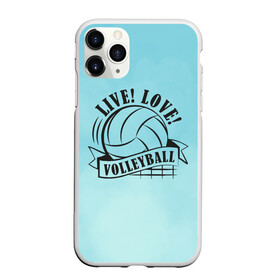 Чехол для iPhone 11 Pro матовый с принтом LIVE! LOVE! VOLLEYBALL! в городе Новоалтайск, Силикон |  | beach | live | love | voleybal | volleyball | волебол | волейбол | волейболист | волейболистка | воллейбол | пляжный | я люблю