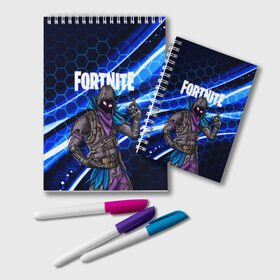 Блокнот с принтом FORTNITE RAVEN в городе Новоалтайск, 100% бумага | 48 листов, плотность листов — 60 г/м2, плотность картонной обложки — 250 г/м2. Листы скреплены удобной пружинной спиралью. Цвет линий — светло-серый
 | Тематика изображения на принте: 2019 | battle royale | chapter 2 | epic games | fortnite | game | season x | zombie | зомби | фортнайт