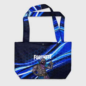 Пляжная сумка 3D с принтом FORTNITE RAVEN в городе Новоалтайск, 100% полиэстер | застегивается на металлическую кнопку; внутренний карман застегивается на молнию. Стенки укреплены специальным мягким материалом, чтобы защитить содержимое от несильных ударов
 | 2019 | battle royale | chapter 2 | epic games | fortnite | game | season x | zombie | зомби | фортнайт